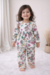 Muslin Girls Co-ords Set - Colourful Flower
