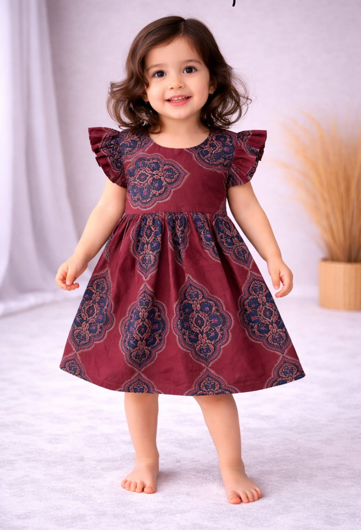 Jaipur Cotton Printed Frock for Girls