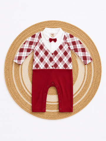 Fancy Baby Boy Romper