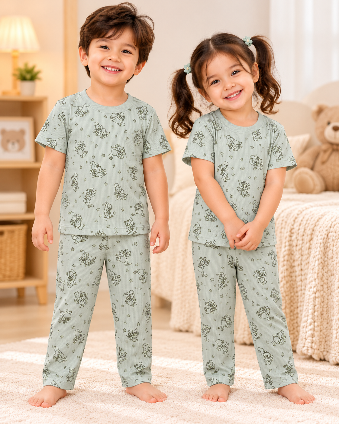 Kids Half Sleeve Co-ords - Buy 4 for 999₹