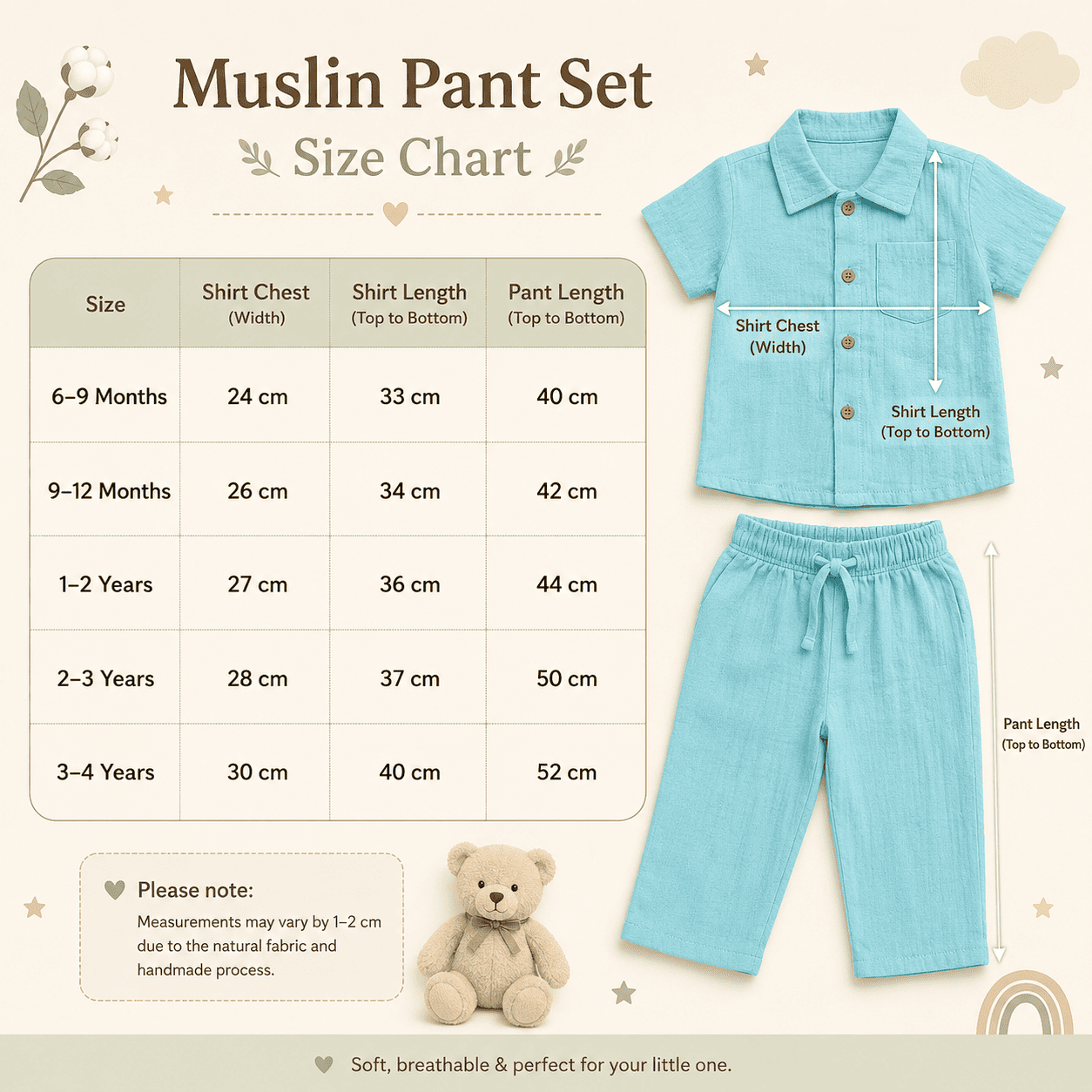 Premium Muslin Pant Set