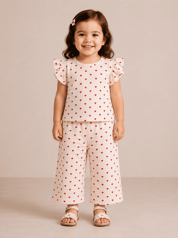 Frill Sleeve Palazzo Co-ord Sets