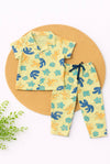 Half Sleeve Kids Night Suit - Yellow