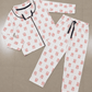 Premium Full Sleeve Night Suit - Pink Teddy Bear