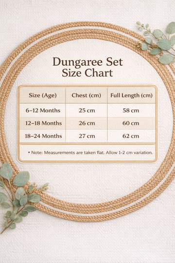 Dungaree Set Infant - Yellow Stripes