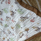 Muslin Receiving Blanket - Bear on Cycle