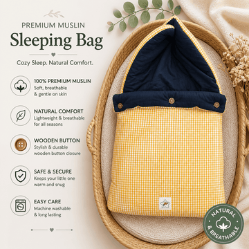 Premium Muslin Carry Nest - Yellow