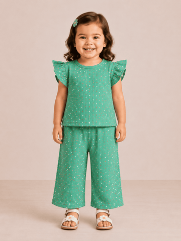 Frill Sleeve Palazzo Co-ord Sets