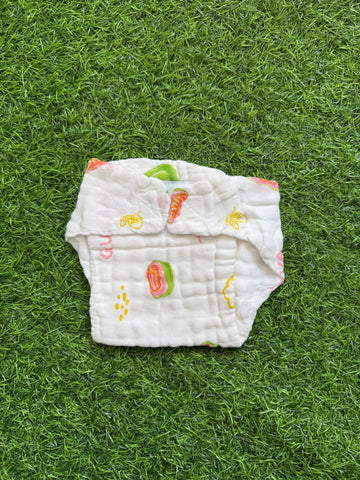 Crinkled Muslin Nappy