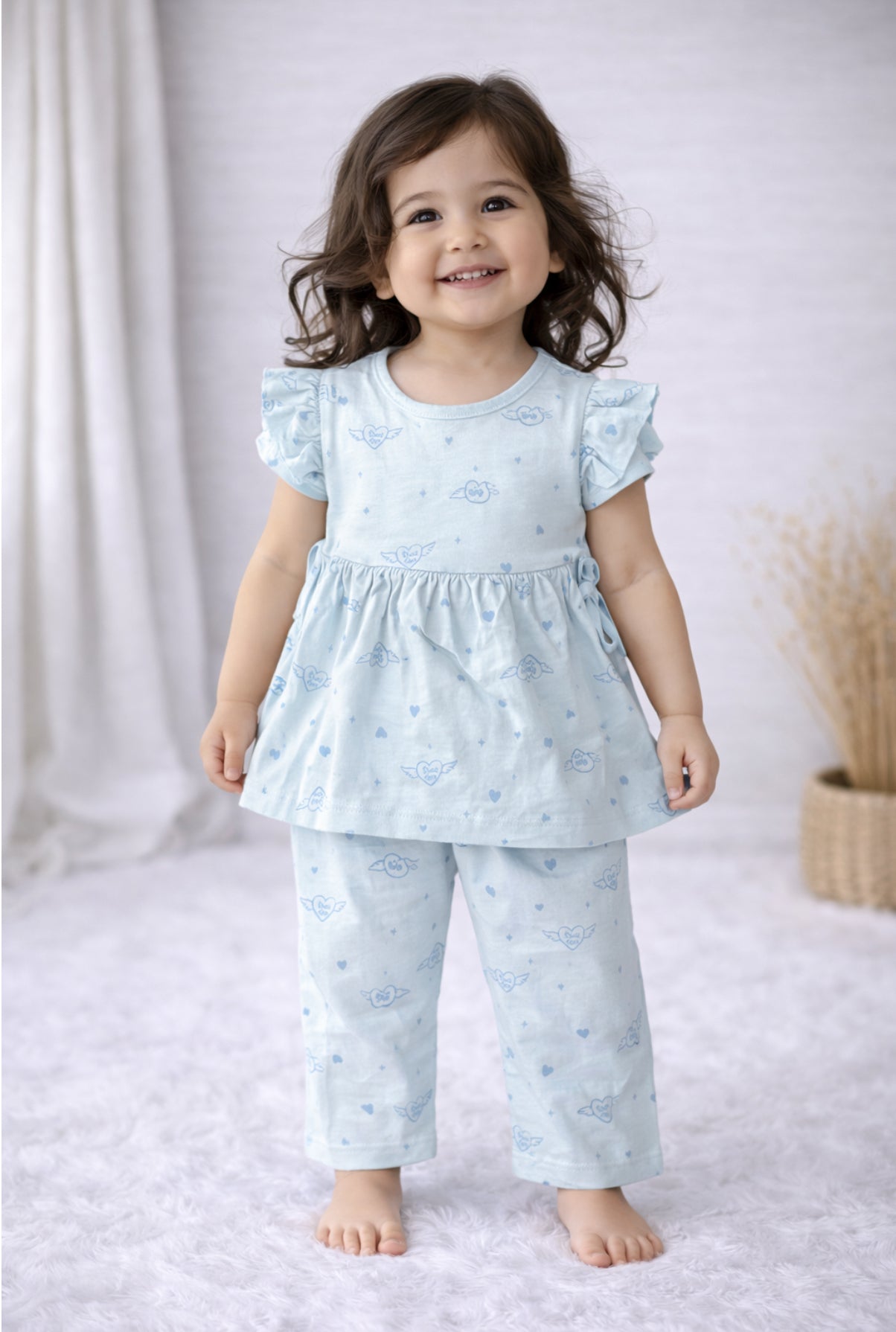 Half Sleeve Frock Set with Pant