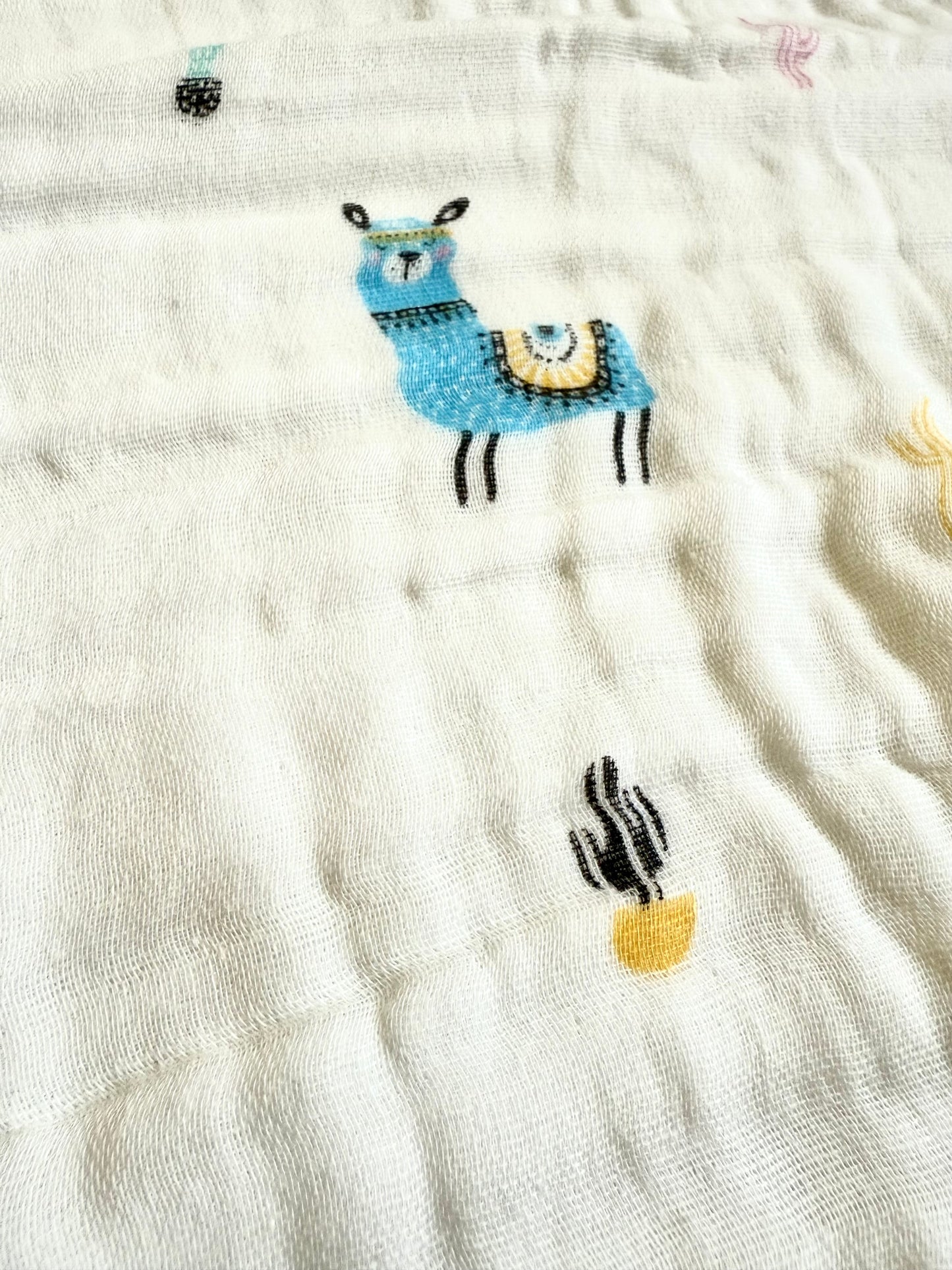 Muslin 6 Layer Bath Towel- Sheep
