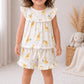 Premium Muslin Sleeveless Frill Top & Shorts Set