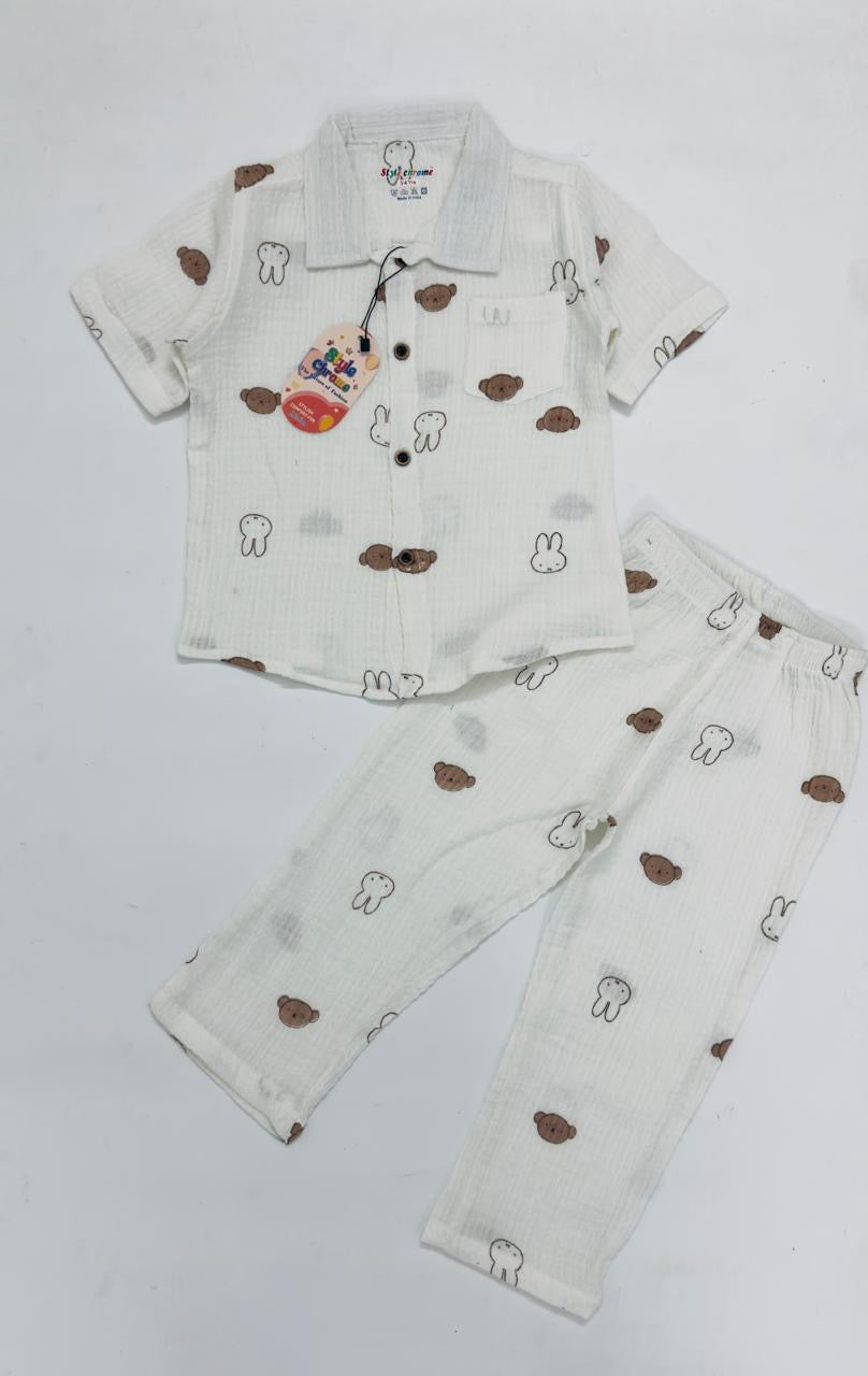 Premium 2-Layer Muslin Shirt & Pant Set - Buy 3 for 1299₹