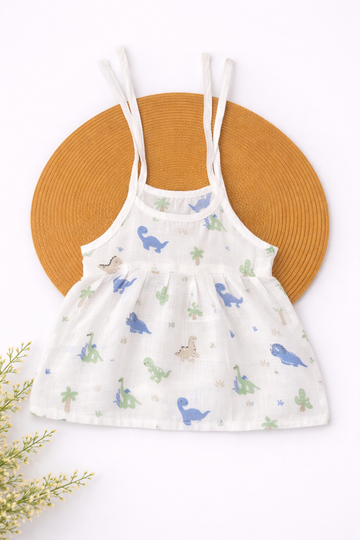 Muslin Knot Frock- Dragon