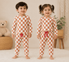 Full Sleeve Co-ords Set - Brown Checked