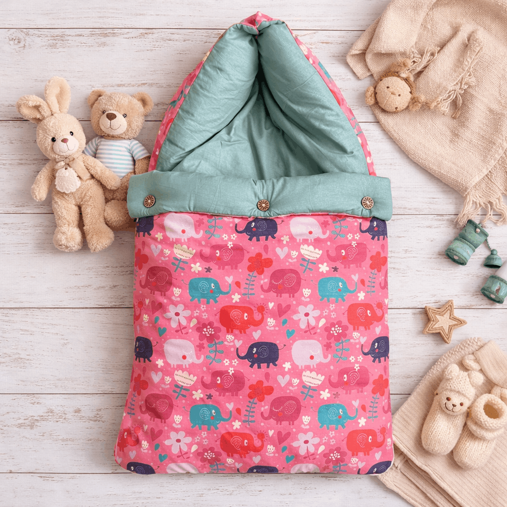 Premium Muslin Carry Nest - Elephant