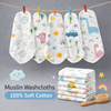 Muslin Wash Cloth – Assorted (Set of 3 Pieces) 23*23 Cm