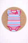 Onesies- Pink Blue Stripes