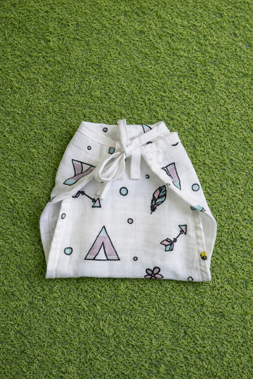 Muslin 6 layer Nappy- Arrow