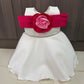 Premium Scuba Frock - White