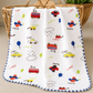4 Layer Receiving Blanket - Car