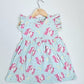 Frill Sleeve Frock - Unicorn