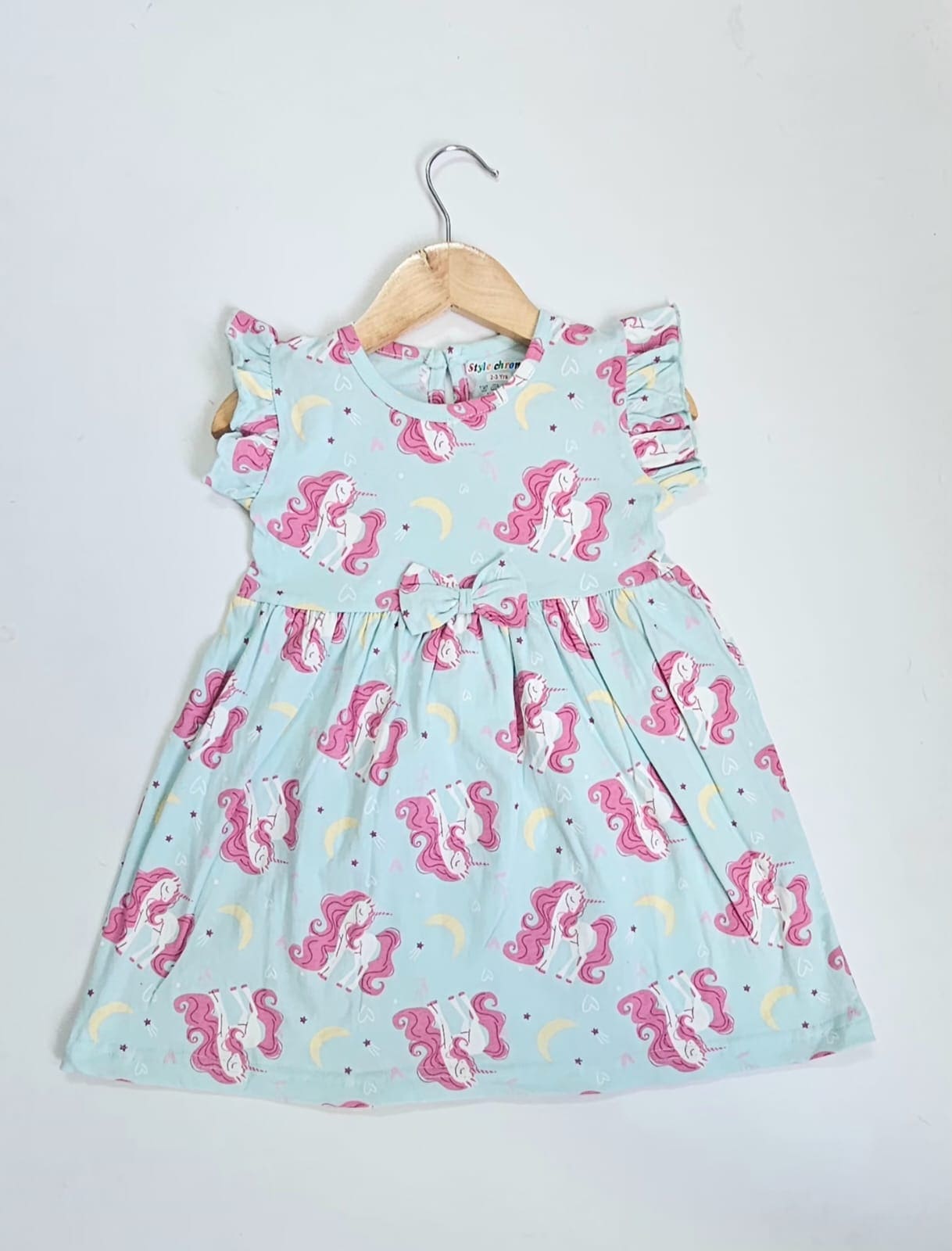 Frill Sleeve Frock - Unicorn