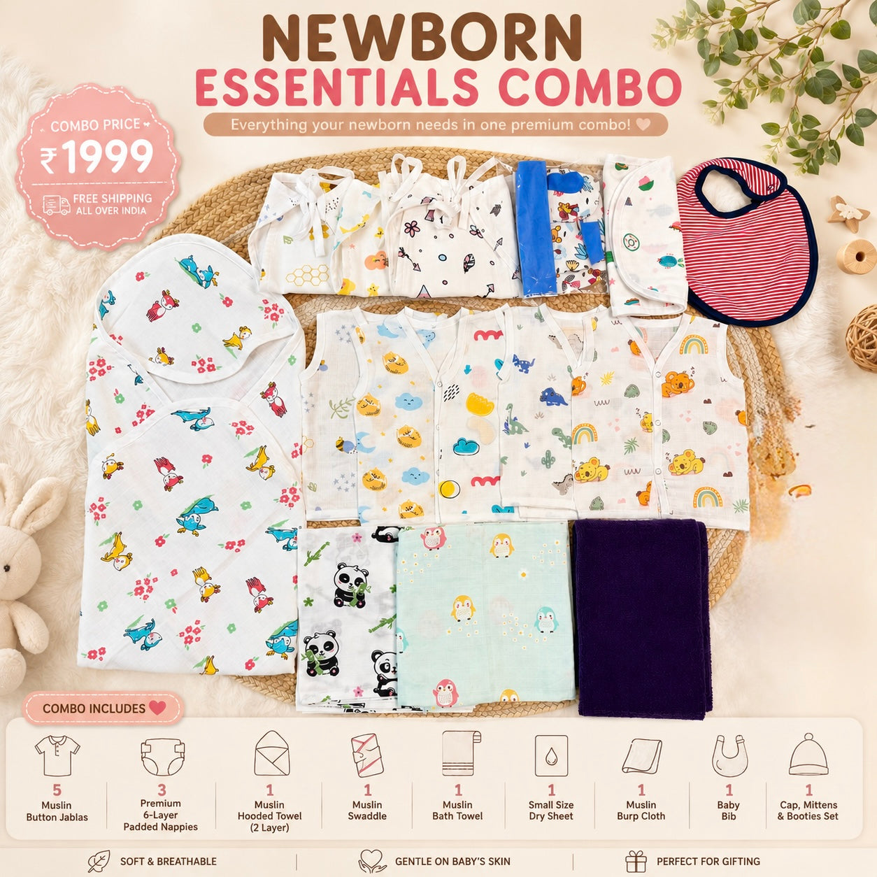 Newborn Hospital Kit Combo - 1999₹