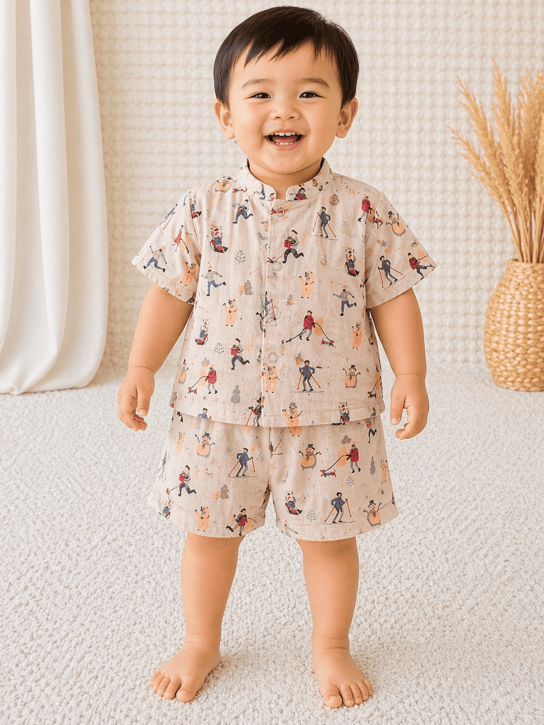 Premium Muslin Co-Ord Set for Boys