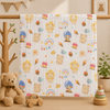 Muslin 6 Layer Bath Towel- Bear Birthday Theme
