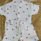 Premium Muslin Co-Ord Set - White Heart