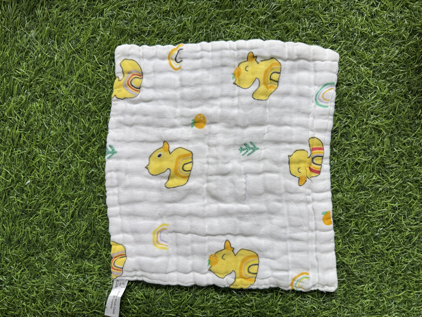 6-Layer Muslin Wash Cloth – Assorted (Set of 5 Pieces)