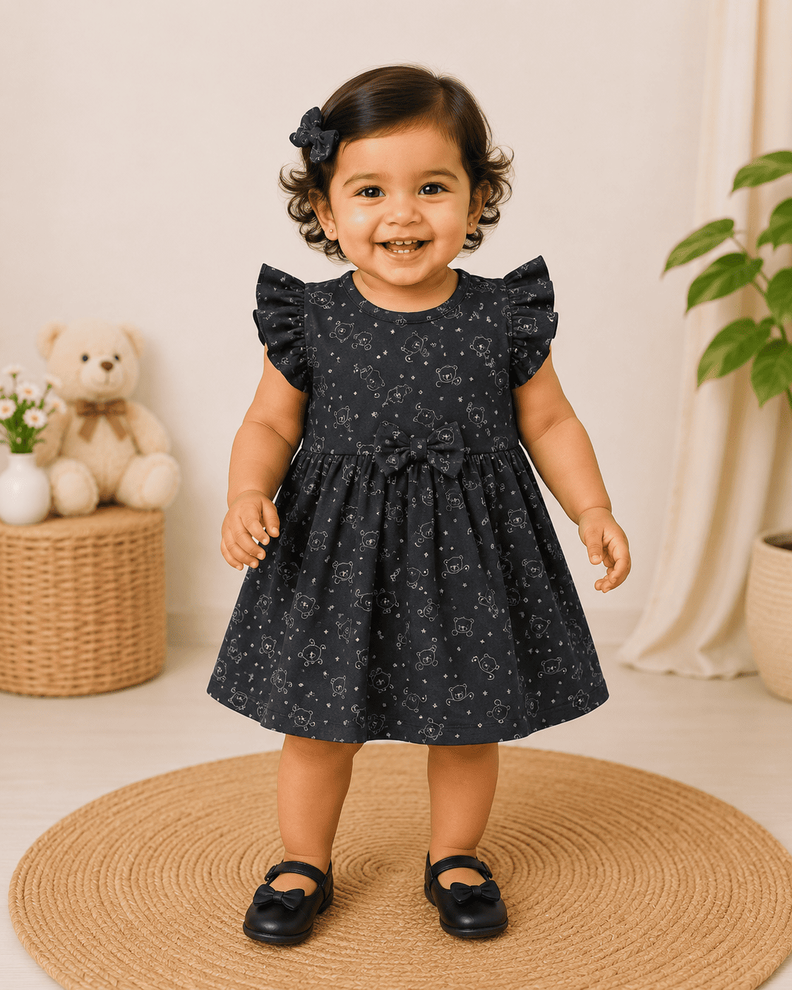 Frill Sleeve Frock - Buy 5 for 999₹