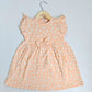 Frill Sleeve Frock - Orange Flower