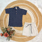 Boys Chinese Collar T-Shirt & Trouser Set