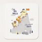 Muslin Receiving Blanket - White Mountain Theme