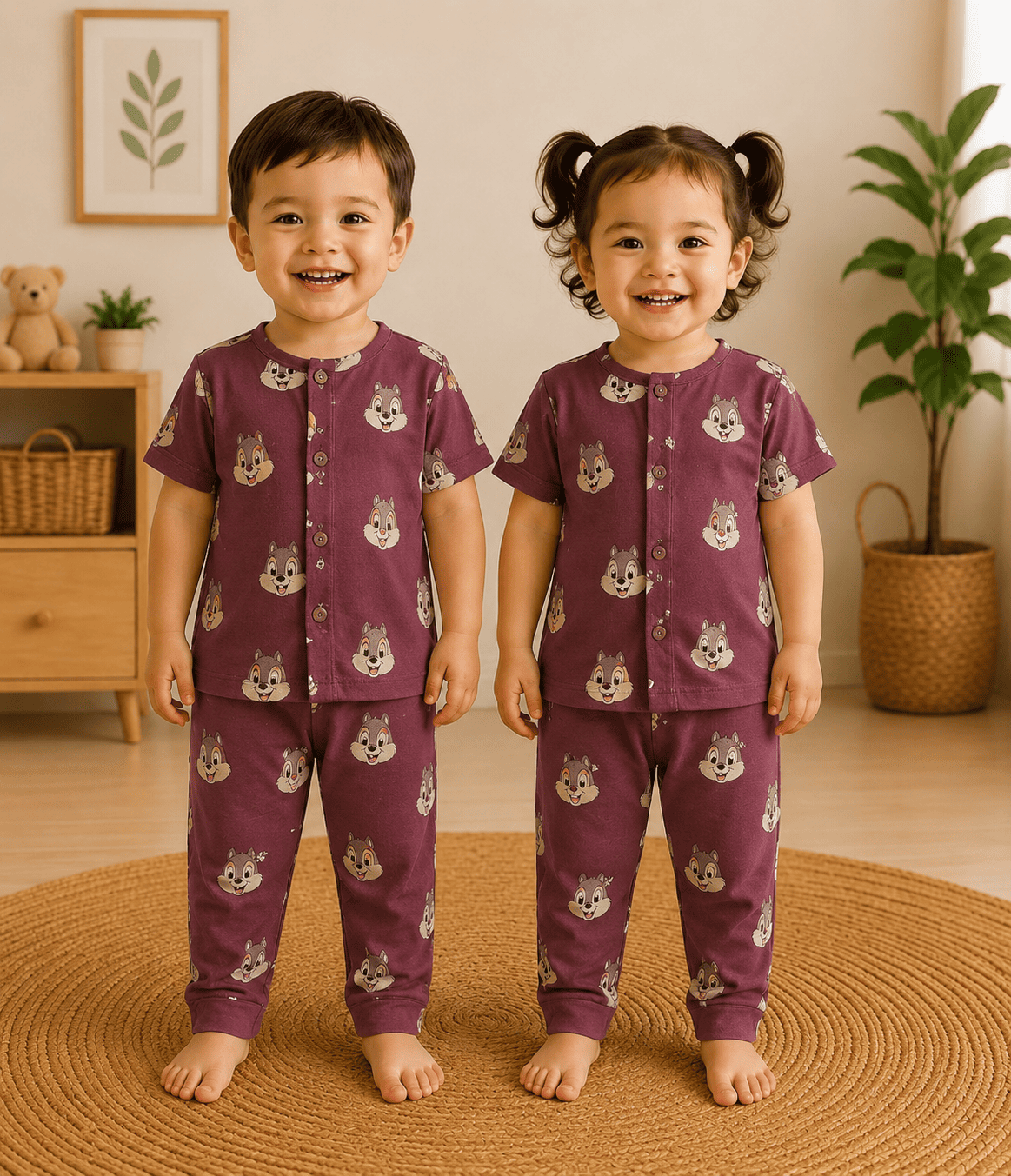 Kids Premium Cotton Night Suit
