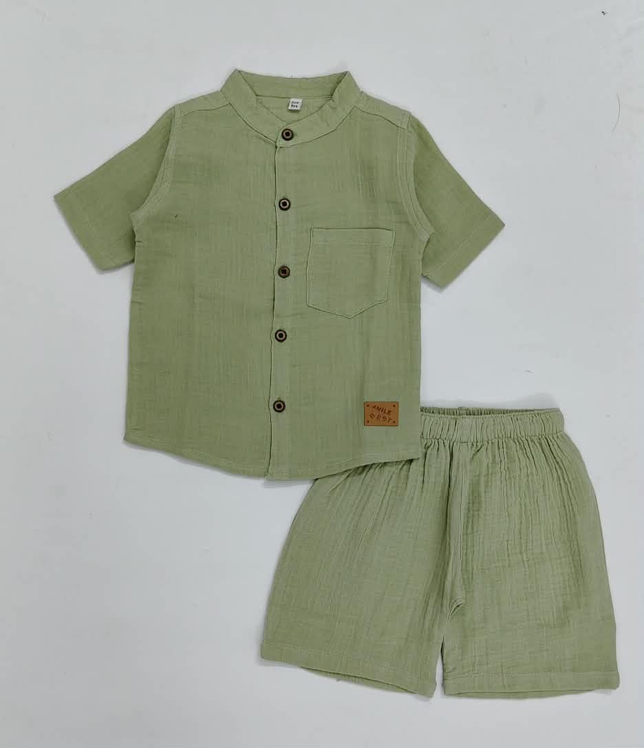 Premium Muslin Co-Ord Set for Boys