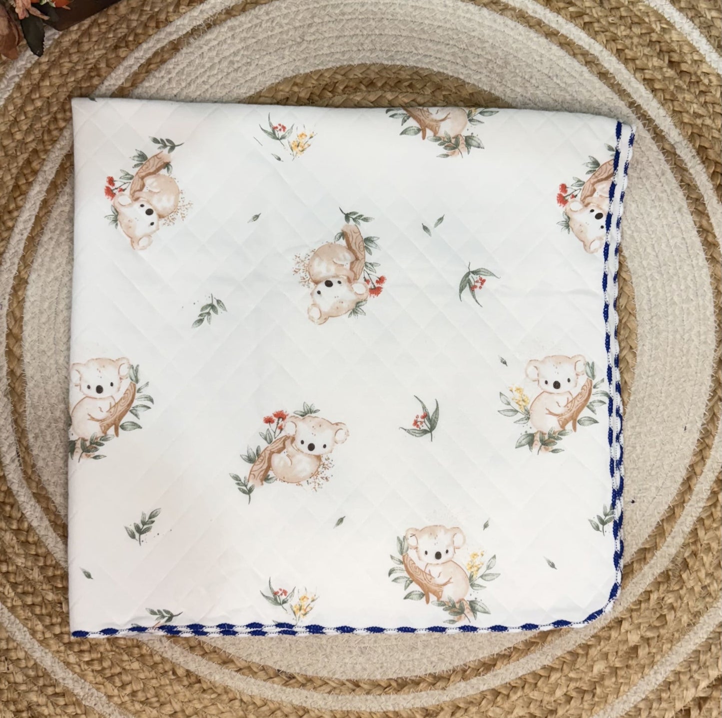 4 Layer Receiving Blanket - Koala