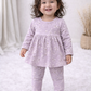 Frock with Legging Co-ord Set Infant - Lavender Flower