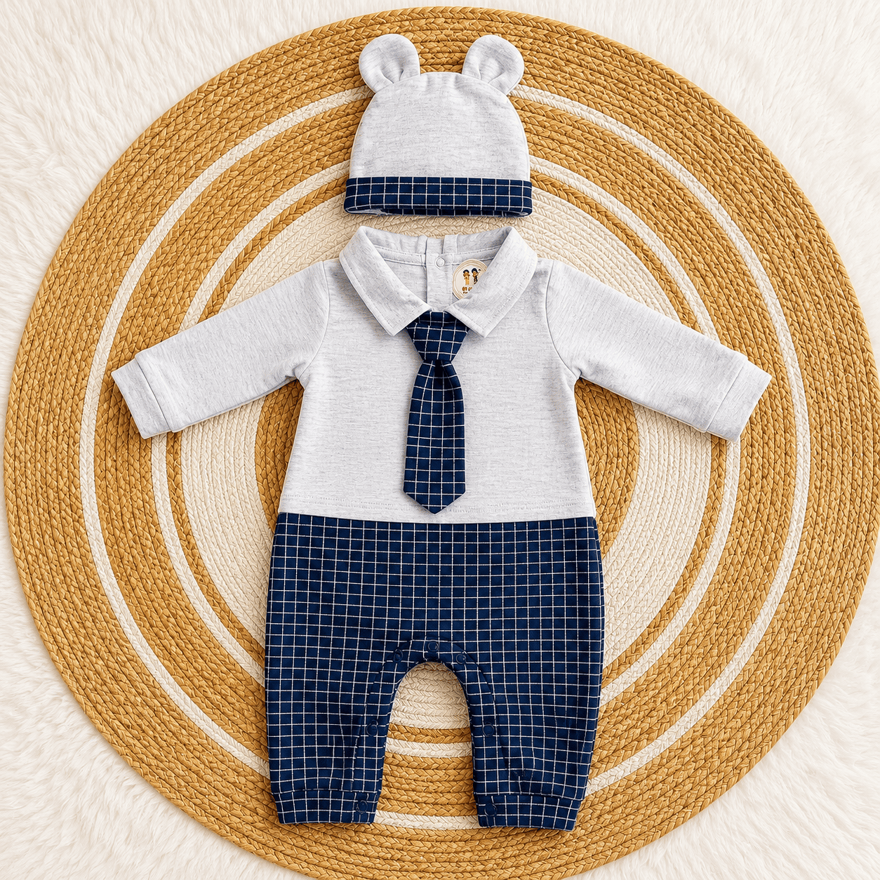 Fancy Baby Boy Romper