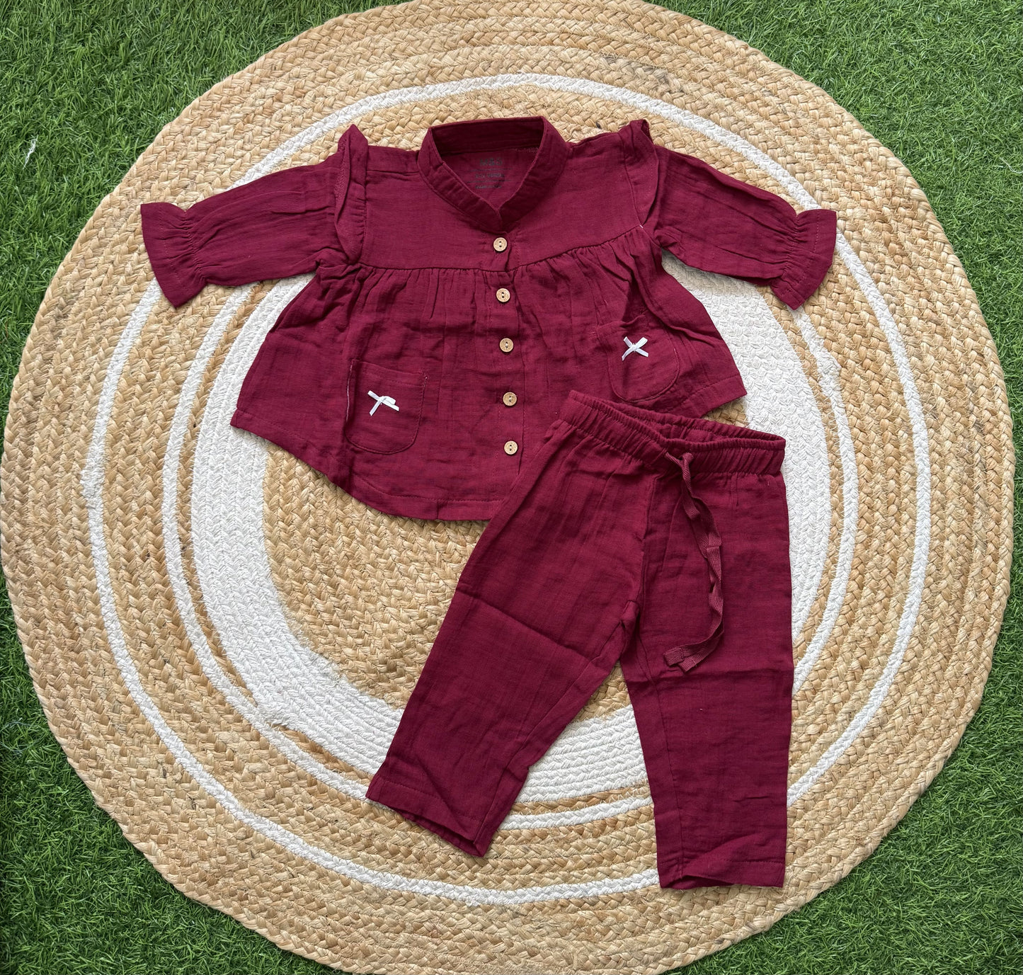 Muslin Frock with Pant Set