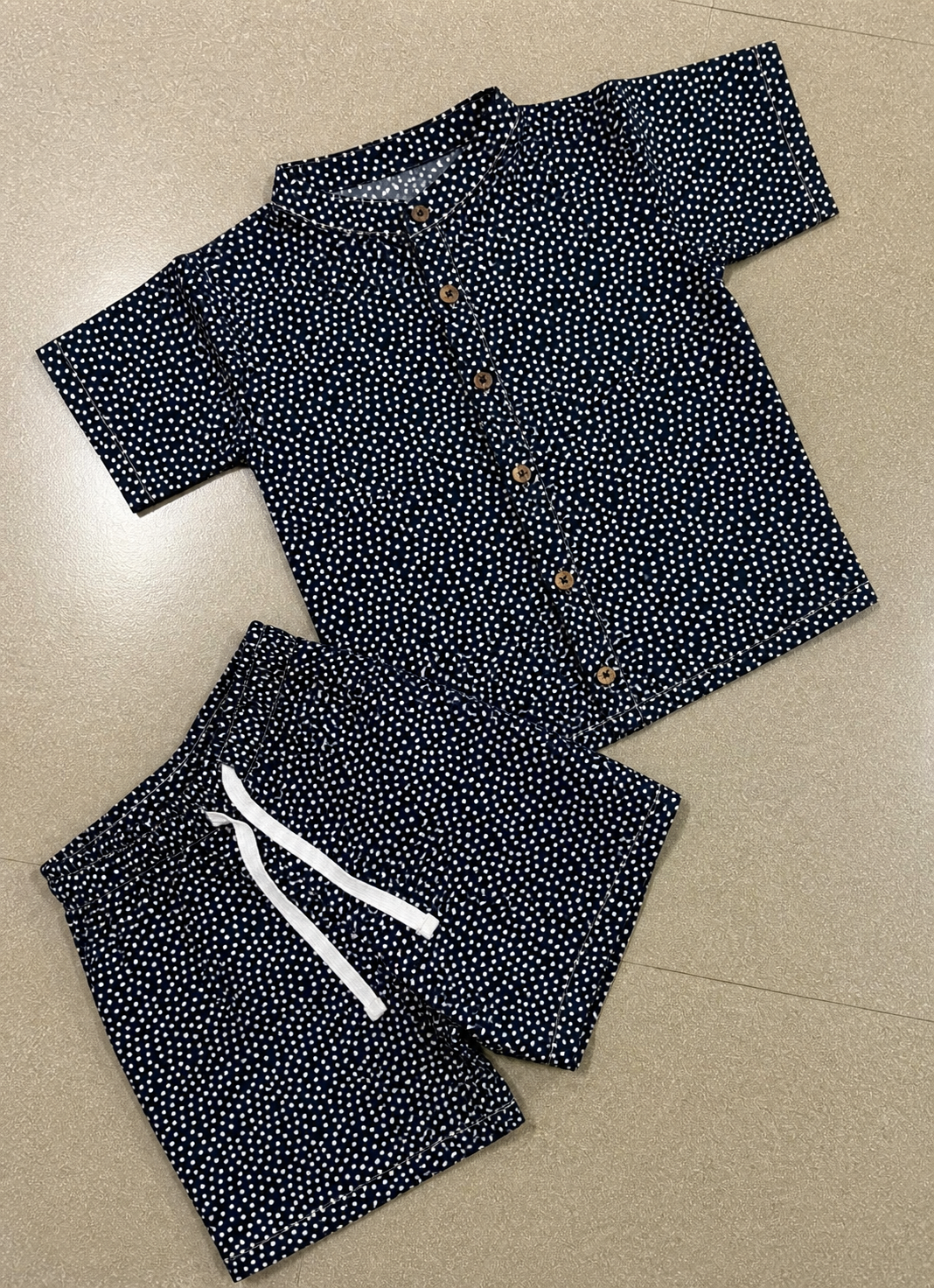 Premium Muslin Co-Ord Set for Boys - Black