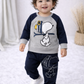 Kids Jogger Set – Grey with Blue