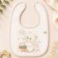 Muslin Bib - Teddy Bear in the Garden