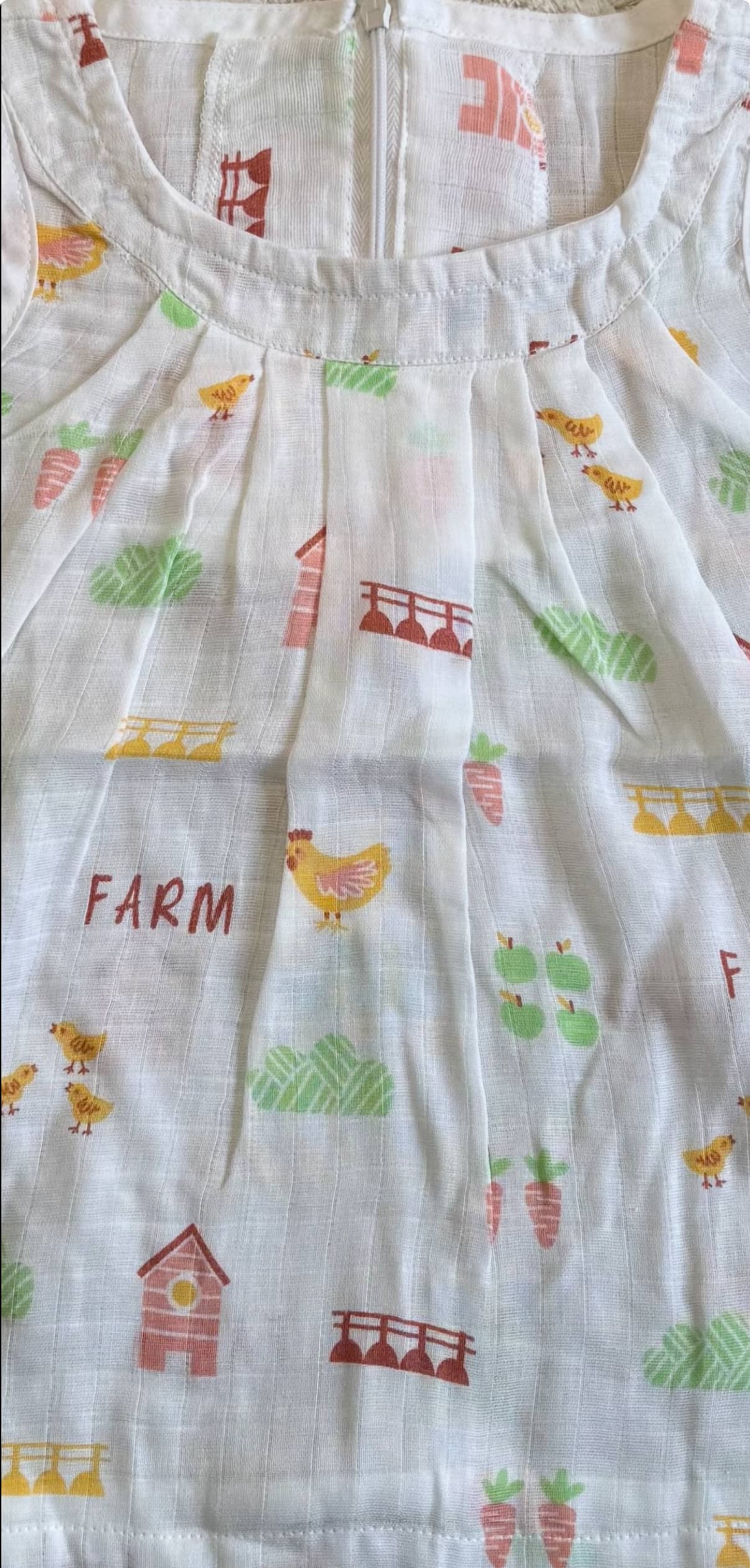 Muslin Frock With Back Zip