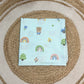Premium Muslin Swaddle - Green Bear with Tree