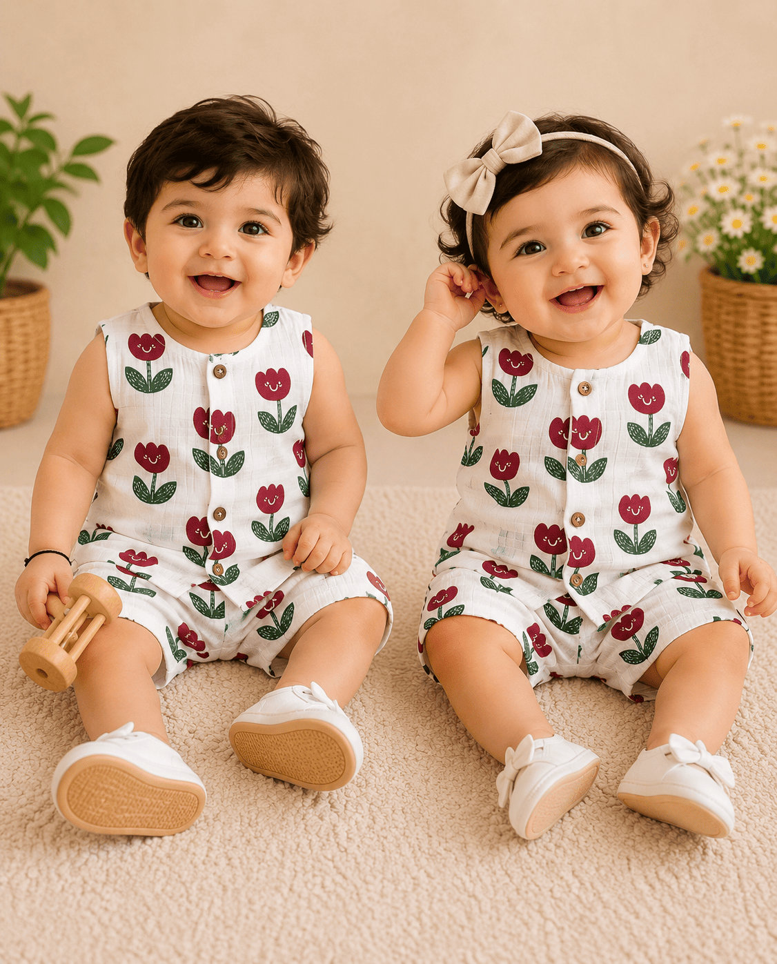 Premium Muslin Double Cloth Sleeveless Sets