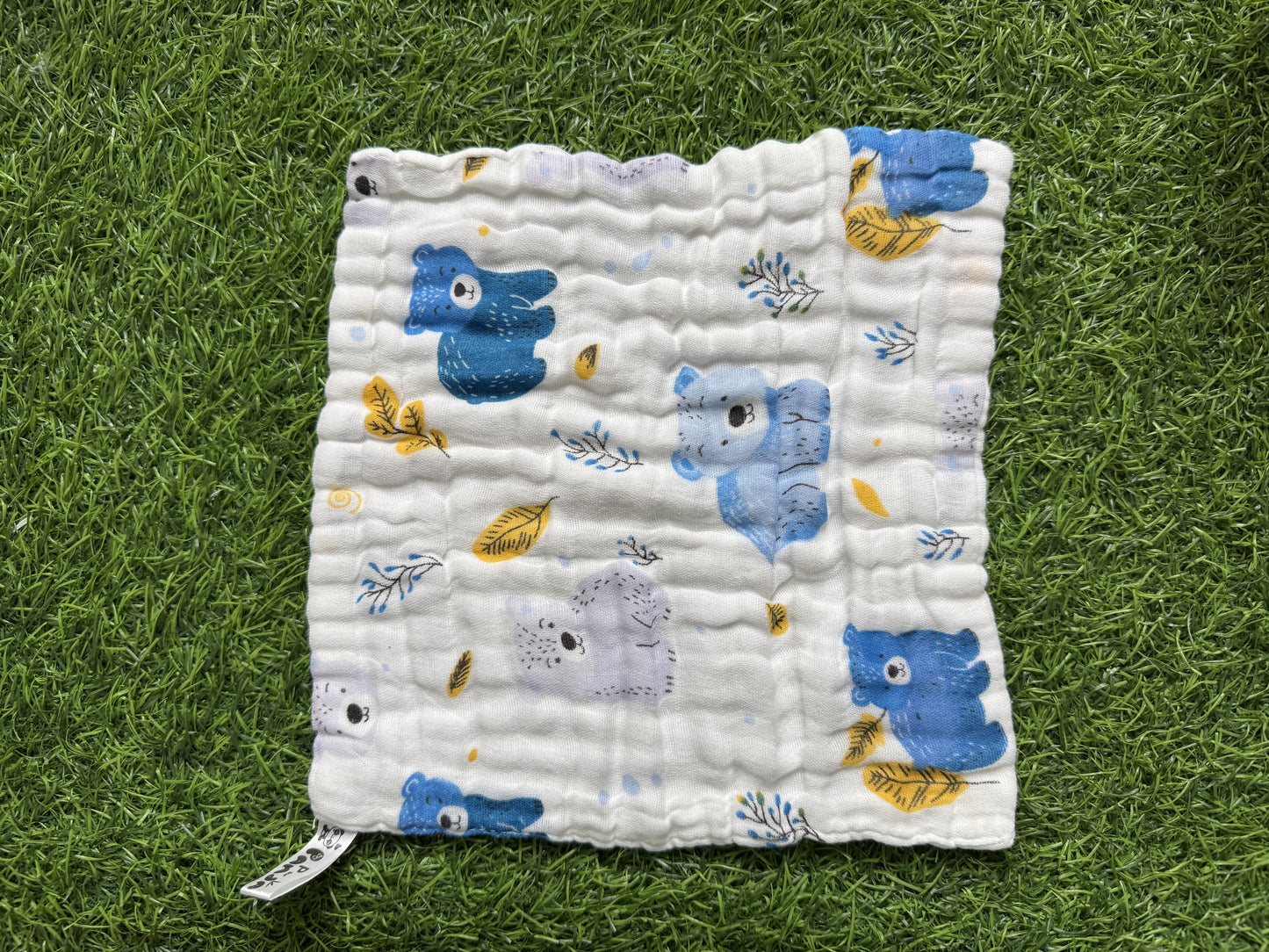 6-Layer Muslin Wash Cloth – Assorted (Set of 5 Pieces)