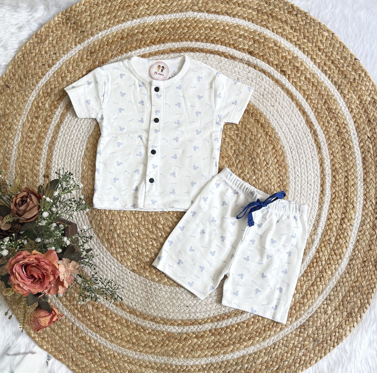 Button Shorts Set